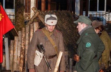 Alman ve Sovyet askeri personel, ww2.