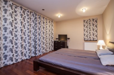 Traverten house - şık yatak odası