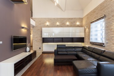 büyük tasarım - minimalist Oda