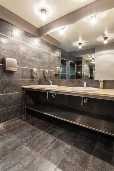 Bos hotel - openbare badkamer — Stockfoto