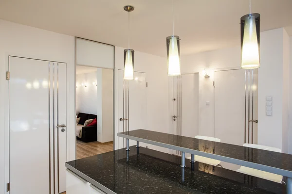 Stylish flat - Countertop in the kitchen — Stock Photo, Image