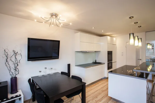 Stylish flat - Dining room — Stock Photo, Image