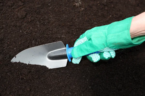 Preparazione del terreno per la semina — Foto Stock