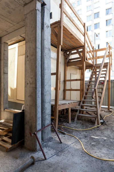 Opbouw site manager office — Stockfoto