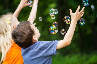 blowing Bubbles kids