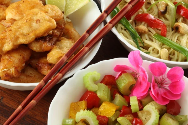 Čínská jídla — Stock fotografie