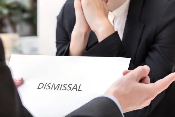 Dismissal at work — Stock Photo, Image
