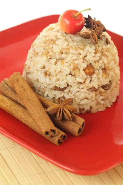 Pudding de riz à la cannelle — Photo