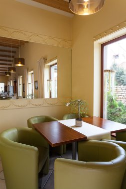Mediterranean interior - lunch table clipart