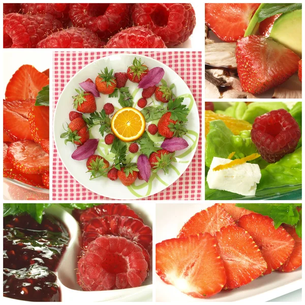 Collage de frutas frescas — Foto de Stock