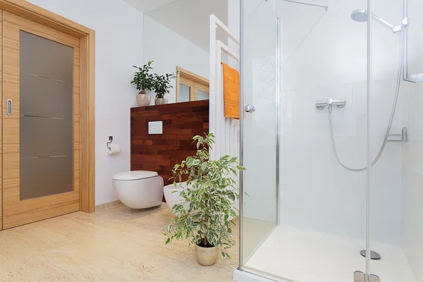 Big bathroom with plants — Stock Photo, Image