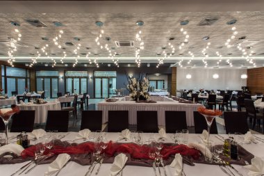 ormanlık otel - Restoran iç