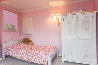 Vintage mansion - pembe yatak odası