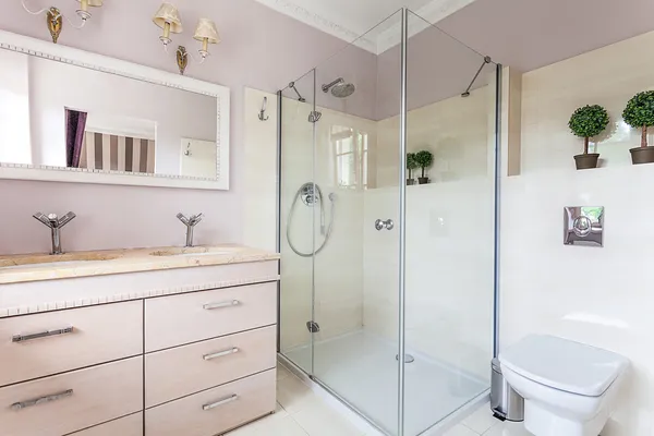 Винтажный особняк - ванная комната — стоковое фото