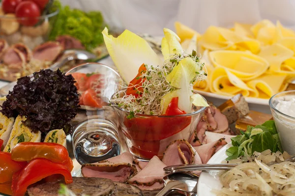 Cold appetizers on a table — Stock Photo, Image