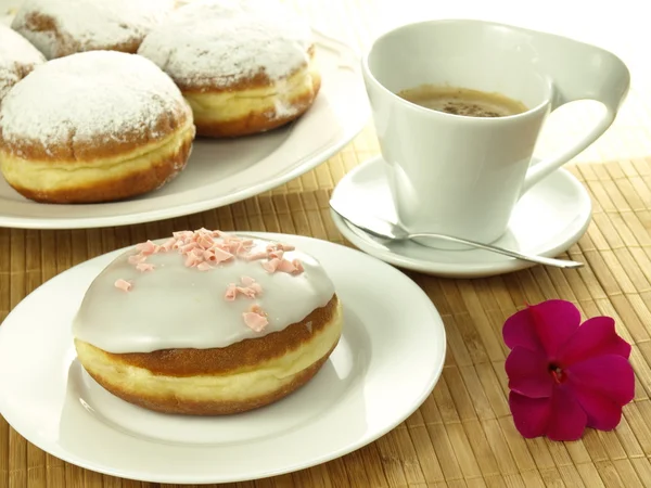 Café e donut — Fotografia de Stock
