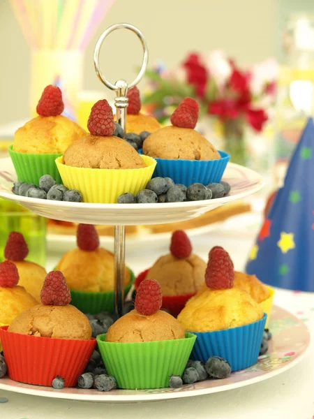 Muffins et fruits — Photo