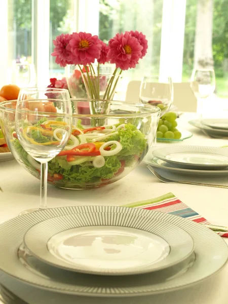 Conjunto de mesa pronto — Fotografia de Stock