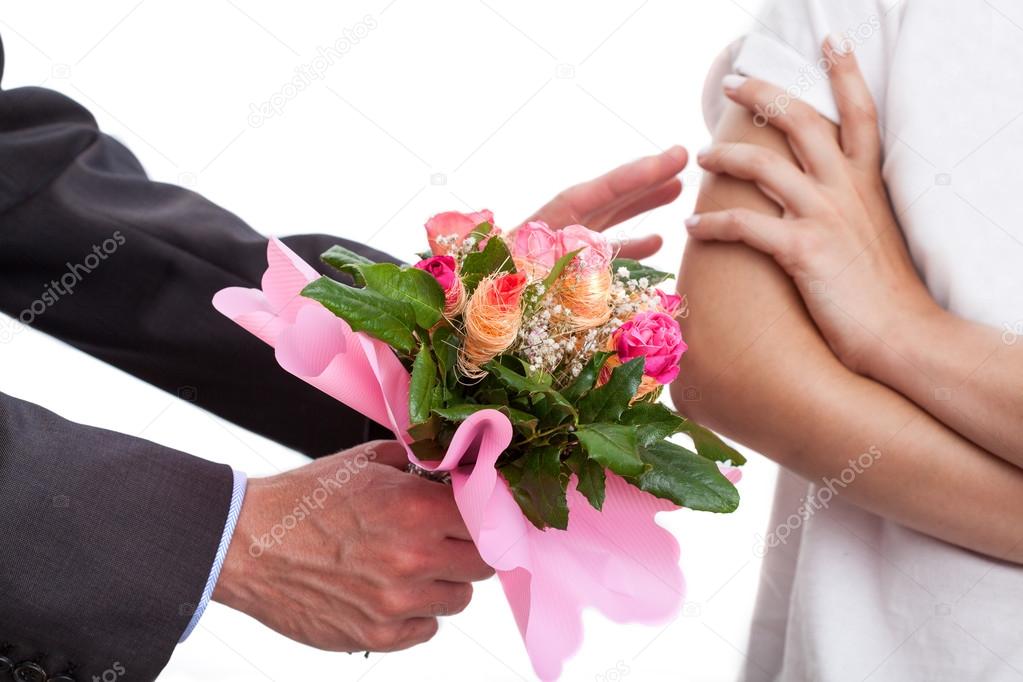 Man apologizing a women Stock Photo by ©photographee.eu 31578111