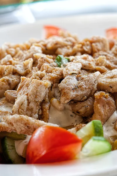 Chicken salad closeup — Stock Photo, Image