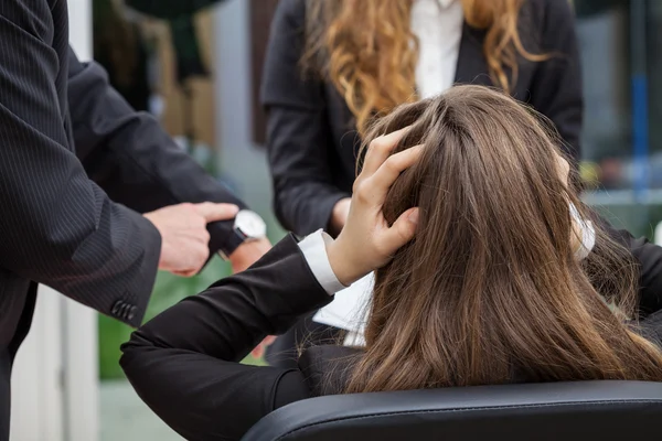 Terrified employee — Stock Photo, Image