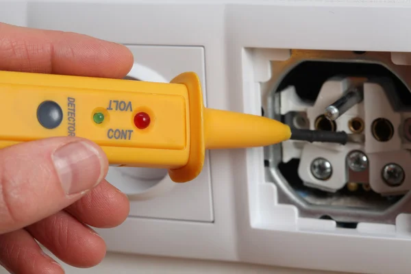 Insidan av socket — Stockfoto