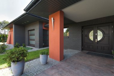 Entrance to a huge house