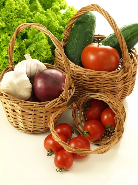 Gemüse in drei Weiden — Stockfoto