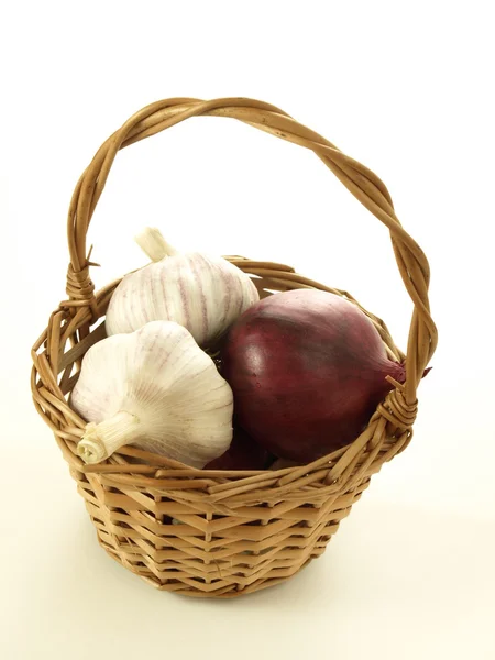 Onion and garlic — Stock Photo, Image