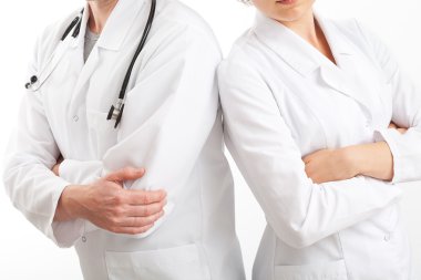 hekimler izole üniformalı