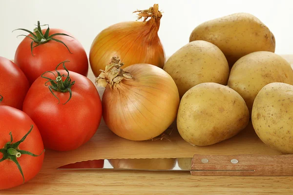 Gemüse vor der Zubereitung des Essens — Stockfoto