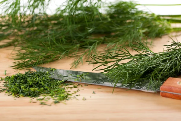 Chopped fresh dill — Stock Photo, Image