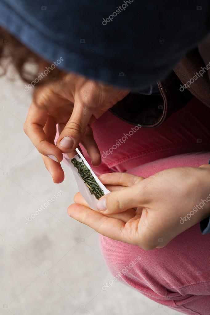Girls Rolling Joints