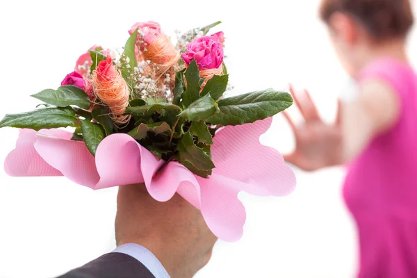 Stai lontano con le rose. — Foto Stock