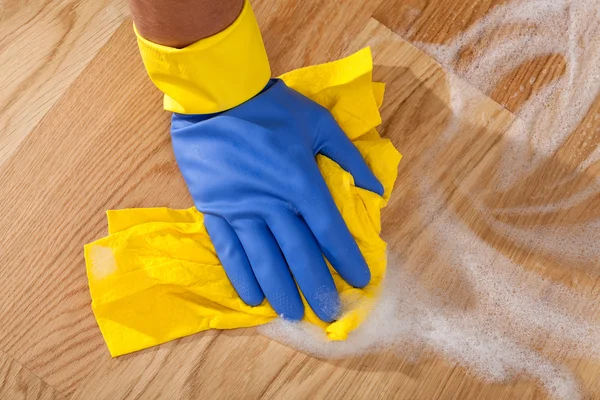 Mopping up the floor — Stock Photo, Image