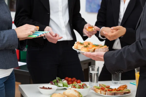 Managers meeting on breakfast — Stock Photo, Image