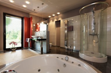 lüks banyo küveti ve duşu