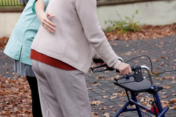 Elder with disability — Stock Photo, Image