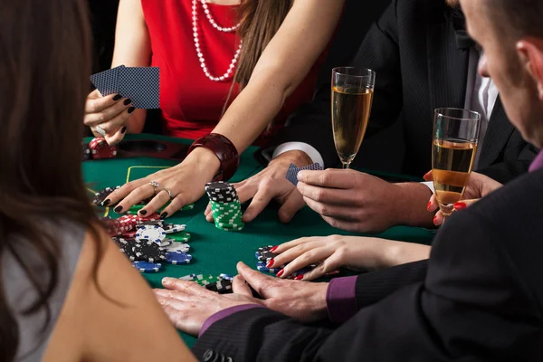 Pokerspel aan de gang — Stockfoto