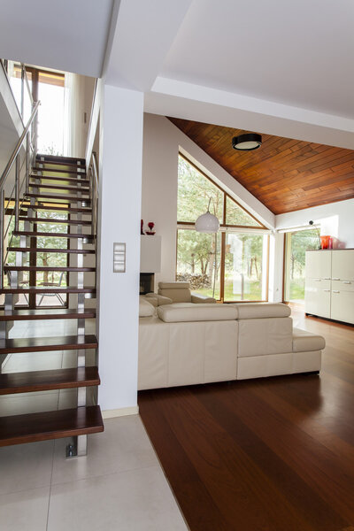 Stairs in living room