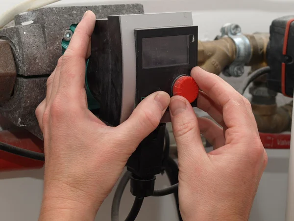 Condensing boiler control — Stock Photo, Image