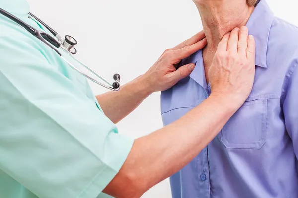 Throat examination — Stock Photo, Image