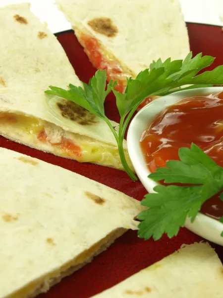 Tortilla com queijo — Fotografia de Stock