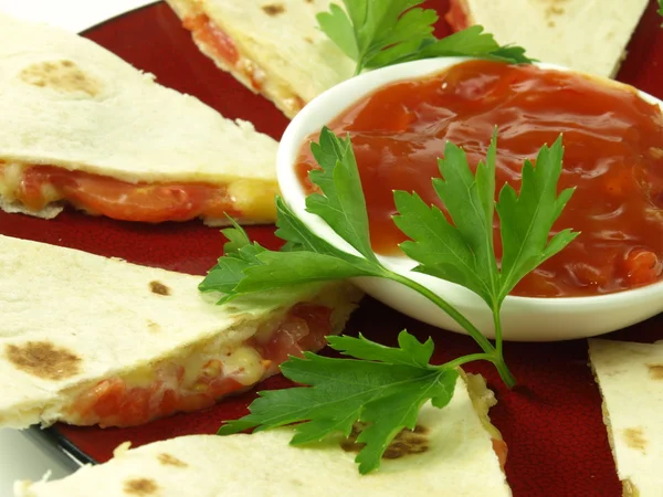 Mexicaanse quesadilla, close-up — Stockfoto