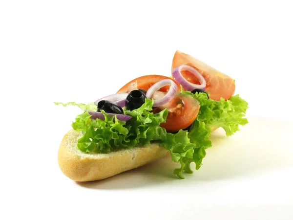 Sandwich on isolated background — Stock Photo, Image