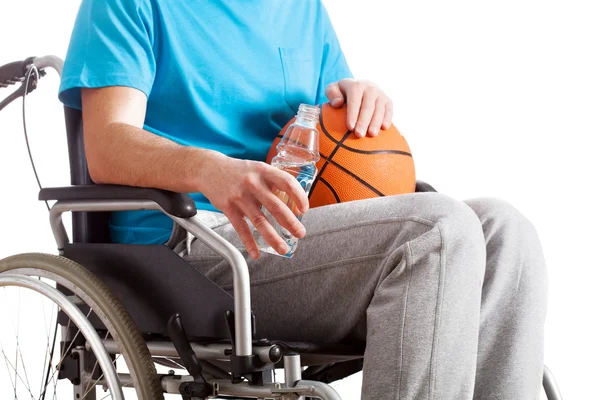 Спортсмен на инвалидной коляске — стоковое фото