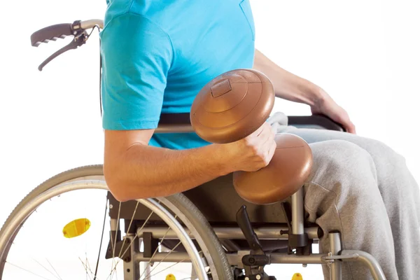 Physical activity of disabled person — Stock Photo, Image