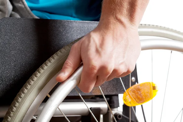 Closeup of a wheelchair — Stock Photo, Image
