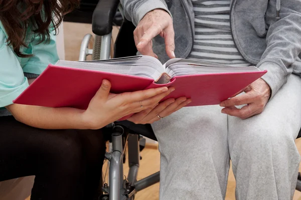 Disabili a casa — Foto Stock