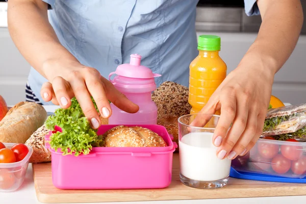 Frühstück für die Schule — Stockfoto